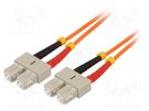 Fiber patch cord; OM2; SC/UPC,both sides; 1m; LSZH; orange LOGILINK