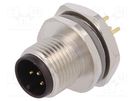 Socket; M12; PIN: 5; male; A code-DeviceNet / CANopen; THT; IP67 TE Connectivity
