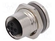 Connector: M12; socket; PIN: 5; female; B code-Profibus; soldering 