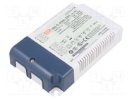 Power supply: switching; LED; 33W; 57÷95VDC; 350mA; 90÷295VAC; IP20 MEAN WELL