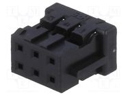 Connector: wire-wire/PCB; plug; female; PIN: 6; DF11; Pitch: 2mm HIROSE