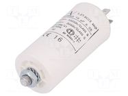 Capacitor: polypropylene; motors, run; 16uF; 420VAC; Ø40x73.5mm KEMET