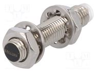 Sensor: inductive; OUT: PNP / NO; 0÷2mm; 10÷30VDC; M8; IP67; 200mA BALLUFF