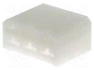 Terminals cover; female; ways: 6; natural; FASTIN-FASTON TE Connectivity
