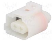 Connector: automotive; plug; female; MCP 2.8; for cable; PIN: 2 