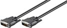 DVI-D Full HD Cable Single Link, nickel-plated, 2 m, black - DVI-D male Single-Link (18+1 pin) > DVI-D male Single-Link (18+1 pin)