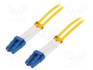 Fiber patch cord; OS2; LC/UPC,both sides; 30m; LSZH; yellow LOGILINK