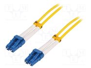 Fiber patch cord; OS2; LC/UPC,both sides; 40m; LSZH; yellow LOGILINK