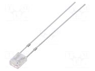 LED; yellow/blue; rectangular; 2x3x4mm; bipolar,bicolour; 100° OPTOSUPPLY