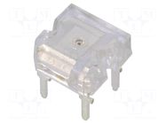 LED Super Flux; yellow; 7.62x7.62mm; 750÷1000mcd; 180°; 50mA OPTOSUPPLY