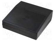 Enclosure: desktop; X: 219mm; Y: 221mm; Z: 78mm; polystyrene; black KRADEX