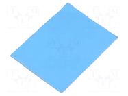 Heat transfer pad: acrylic; TO220; L: 20mm; W: 15mm; Thk: 0.25mm 3M