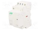 Contactor: 3-pole installation; 25A; 230VAC; NO x3; IP20; -25÷50°C F&F
