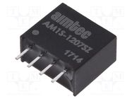 Converter: DC/DC; 1W; Uin: 10.8÷13.2V; Uout: 7.2VDC; Iout: 139mA AIMTEC