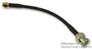 COAXIAL CABLE ASSEMBLY, RG58, 6IN, BLACK