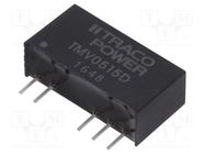 Converter: DC/DC; 1W; Uin: 4.5÷5.5V; Uout: 15VDC; Uout2: -15VDC; SIP7 TRACO POWER