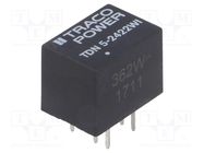 Converter: DC/DC; 5W; Uin: 9÷36V; Uout: 12VDC; Uout2: -12VDC; DIP TRACO POWER