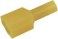 TERMINAL, MALE DISCONNECT, 0.25", CRIMP, YELLOW