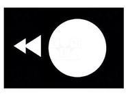 Label; black; Button marking: arrows; control cassette; 30x40mm SCHNEIDER ELECTRIC