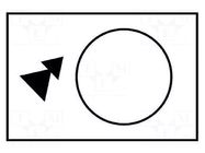 Label; white; Button marking: arrow; control cassette; 30x40mm SCHNEIDER ELECTRIC