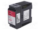 Power supply: switched-mode; for DIN rail; 55W; 24VDC; 2.3A; OUT: 1 TRACO POWER
