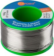 Professional Solder Lead-Free, ø 1.0 mm, 100 g - content: 3.5 % silver, 0.7 % copper, 95.8 % tin, content of flux core: 2.5 %, melting point 217° C
