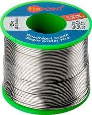Professional Solder Lead-Free, ø 0.8 mm, 250 g - content: 3.8 % silver, 0.7 % copper, 95.5 % tin, content of flux core: 2.5 %, melting point 217° C