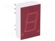 Display: LED; 7-segment; 10.9mm; 0.43"; No.char: 1; red; 0.34÷0.8mcd BROADCOM (AVAGO)