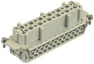 RECTANGULAR HAN INSERT, RECEPTACLE, 24WAY, SCREW