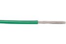 HOOK UP WIRE, 100FT, 24AWG, COPPER, GREEN, 600V