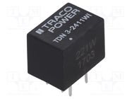 Converter: DC/DC; 3W; Uin: 9÷36V; Uout: 5VDC; Iout: 600mA; DIP; 100kHz TRACO POWER