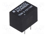 Converter: DC/DC; 3W; Uin: 4.5÷18V; Uout: 5VDC; Iout: 600mA; DIP; TDN3 TRACO POWER