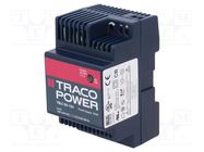 Power supply: switched-mode; for DIN rail; 50W; 24VDC; 2.1A; OUT: 1 TRACO POWER