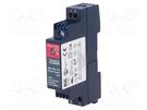 Power supply: switched-mode; for DIN rail; 6W; 12VDC; 0.5A; OUT: 1 TRACO POWER