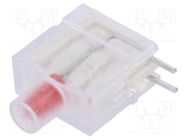 LED; in housing; 3.9mm; No.of diodes: 1; red; Lens: red,diffused SIGNAL-CONSTRUCT