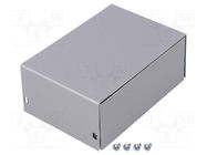 Enclosure: multipurpose; X: 72mm; Y: 103mm; Z: 43mm; AL BOX; grey TEKO