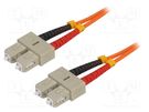 Fiber patch cord; OM2; SC/UPC,both sides; 5m; LSZH; orange LOGILINK