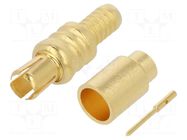 Connector: MCX; plug; male; straight; 75Ω; RG179; soldering,crimped MOLEX