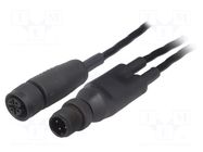 Cable: for sensors/automation; straight; plug; PUR; IP67 BALLUFF