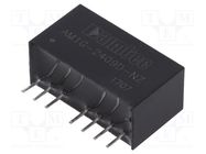 Converter: DC/DC; 1W; Uin: 18÷36V; Uout: 9VDC; Uout2: -9VDC; SIP8; THT AIMTEC