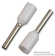 TERMINAL, FERRULE, 1.1MM, CRIMP, WHITE