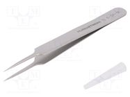 Tweezers; 110mm; SMD; Blades: narrow; Type of tweezers: straight LINDSTRÖM