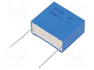 Capacitor: polypropylene; X1; PHE844; 1.5uF; 41x19x36mm; THT; ±20% KEMET