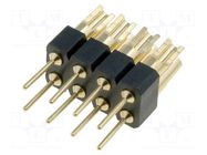 Connector: pin strips; adapter; PIN: 8; soldering,THT; straight CONNFLY