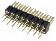Connector: pin strips; adapter; PIN: 16; soldering,THT; straight CONNFLY