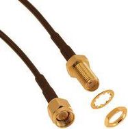COAXIAL CABLE ASSEMBLY, RG-174, 12IN, BLACK