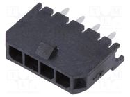 Socket; wire-board; male; Micro-Fit 3.0; 3mm; PIN: 4; THT; 5A; 600V MOLEX