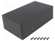 Enclosure: multipurpose; X: 111mm; Y: 192mm; Z: 61mm; 1590W; black HAMMOND