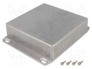 Enclosure: multipurpose; X: 120mm; Y: 120mm; Z: 34mm; 1590W; natural HAMMOND