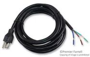 POWER CORD, NEMA5-15P, 9.8FT, 15A, BLACK